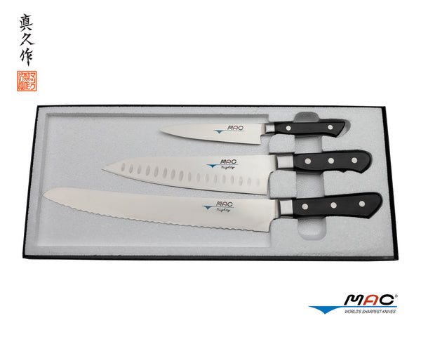Brewin Professional Kitchen Knives, 3PC Chef Knife Set Sharp
