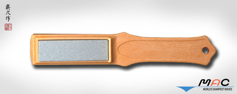Using the MAC Rollsharp knife sharpener, Side View 